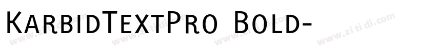 KarbidTextPro Bold字体转换